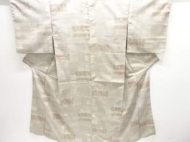 JAPANESE KIMONO / OMESHI / NISHIJIN-ORI / WOVEN SHIKISHI PATTERN